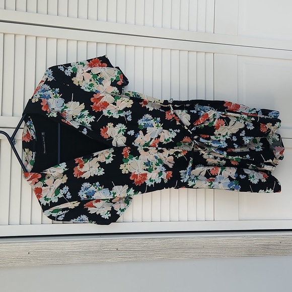Abercrombie & Fitch Black Floral Romper XS - Picture 1 of 6